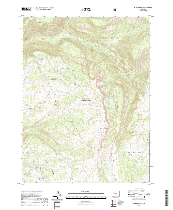 USGS Topographic Map – Blair Mountain