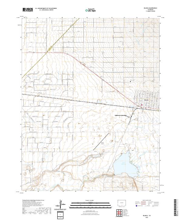 USGS Topographic Map – Blanca