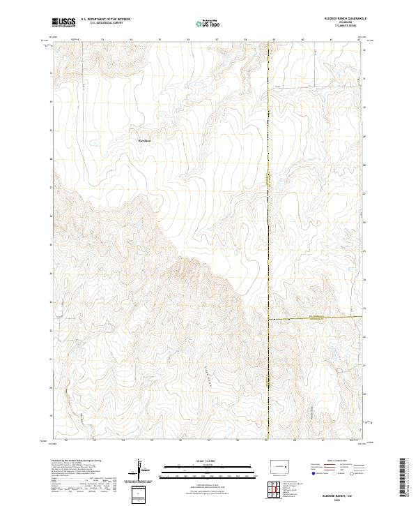 USGS Topographic Map – Bledsoe Ranch