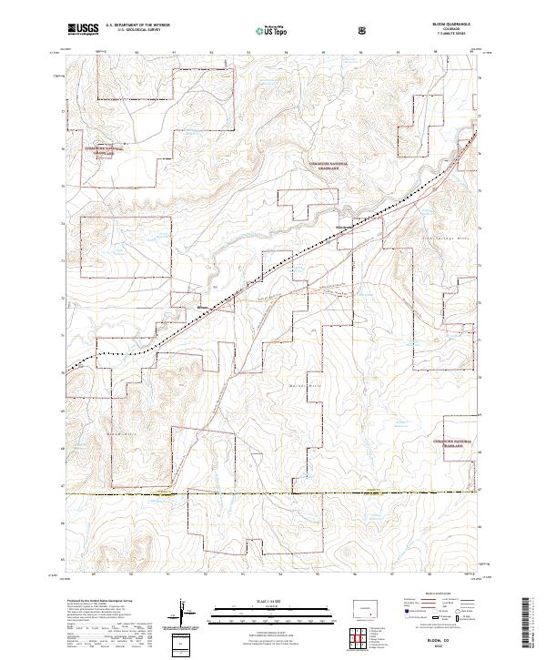 USGS Topographic Map – Bloom