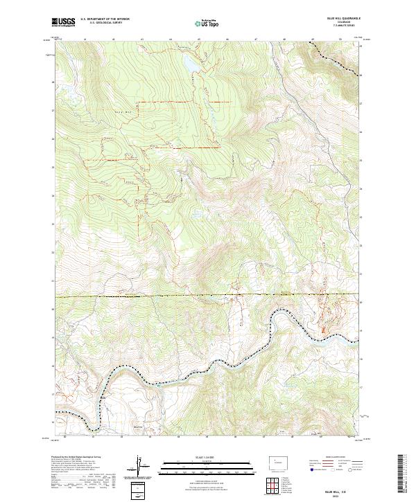 USGS Topographic Map – Blue Hill