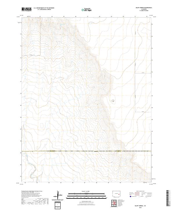 USGS Topographic Map – Bluff Spring