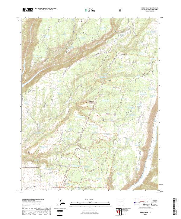 USGS Topographic Map – Boggy Draw
