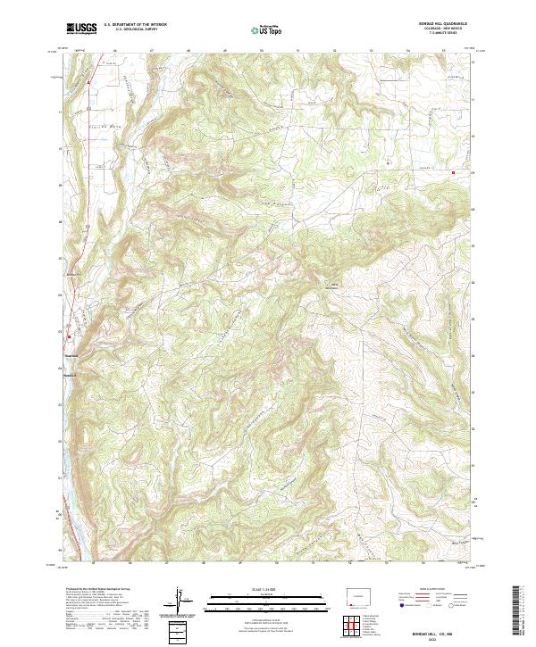 USGS Topographic Map – Bondad Hill