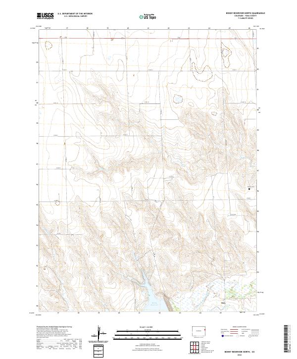 USGS Topographic Map – Bonny Reservoir North
