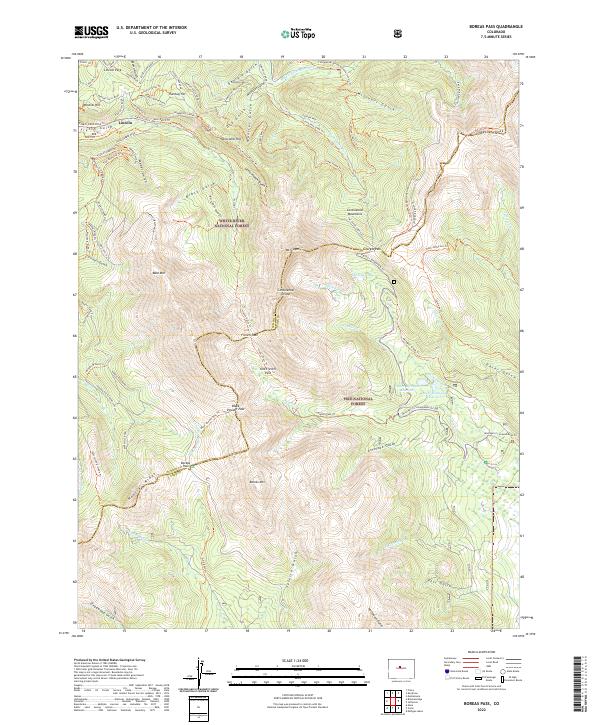 USGS Topographic Map – Boreas Pass