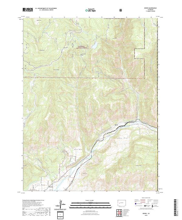 USGS Topographic Map – Bowie