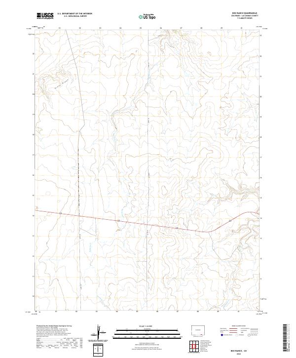 USGS Topographic Map – Box Ranch