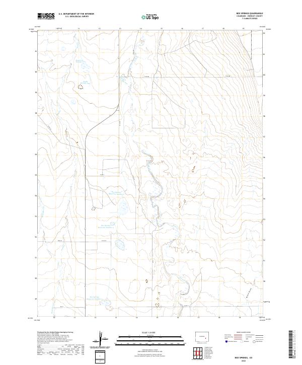 USGS Topographic Map – Box Springs
