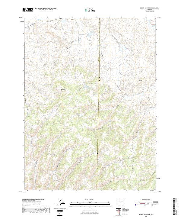 USGS Topographic Map – Breeze Mountain