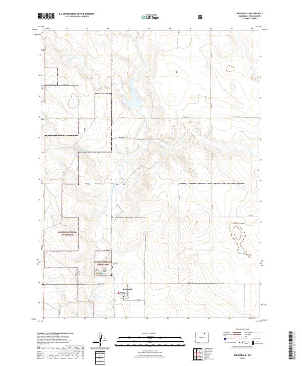 USGS Topographic Map – Briggsdale
