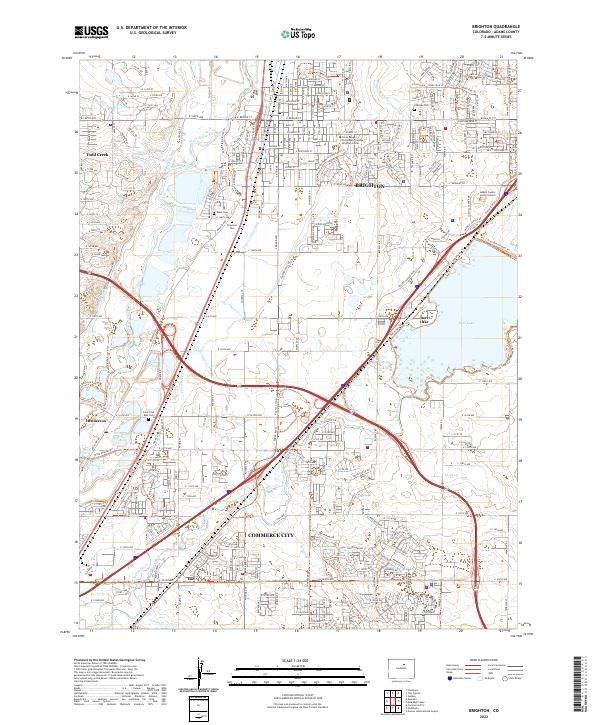 USGS Topographic Map – Brighton