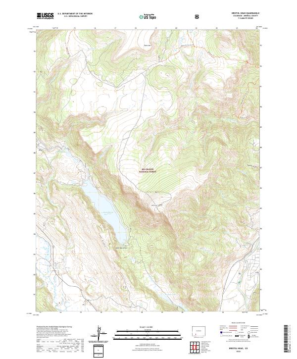 USGS Topographic Map – Bristol Head