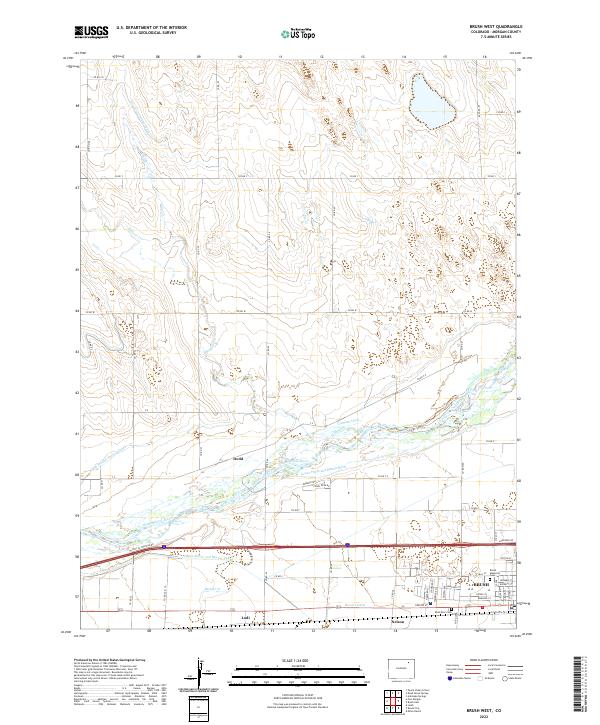 USGS Topographic Map – Brush West