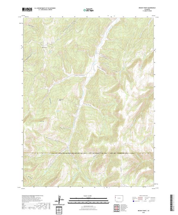 USGS Topographic Map – Brushy Point