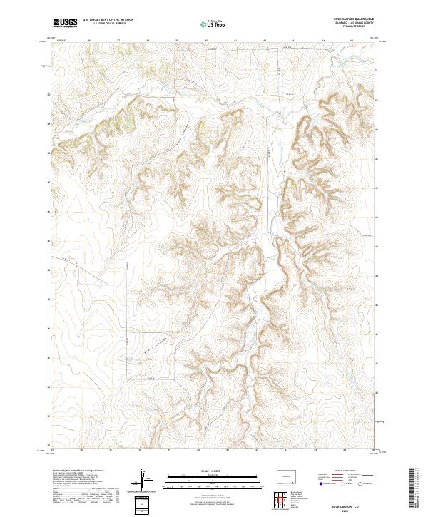 USGS Topographic Map – Buck Canyon