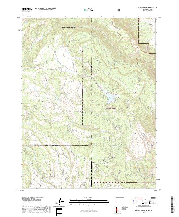 USGS Topographic Map – Buckeye Reservoir