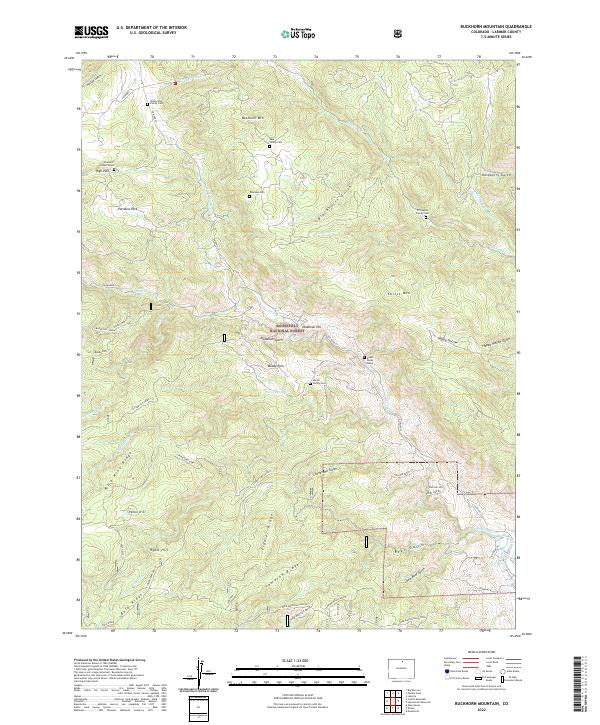 USGS Topographic Map – Buckhorn Mountain
