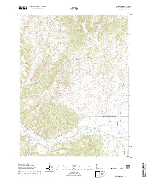 USGS Topographic Map – Buckskin Point
