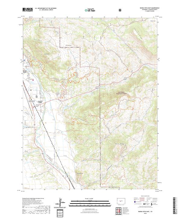 USGS Topographic Map – Buena Vista East