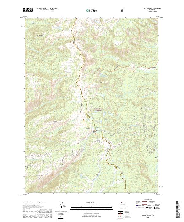 USGS Topographic Map – Buffalo Pass