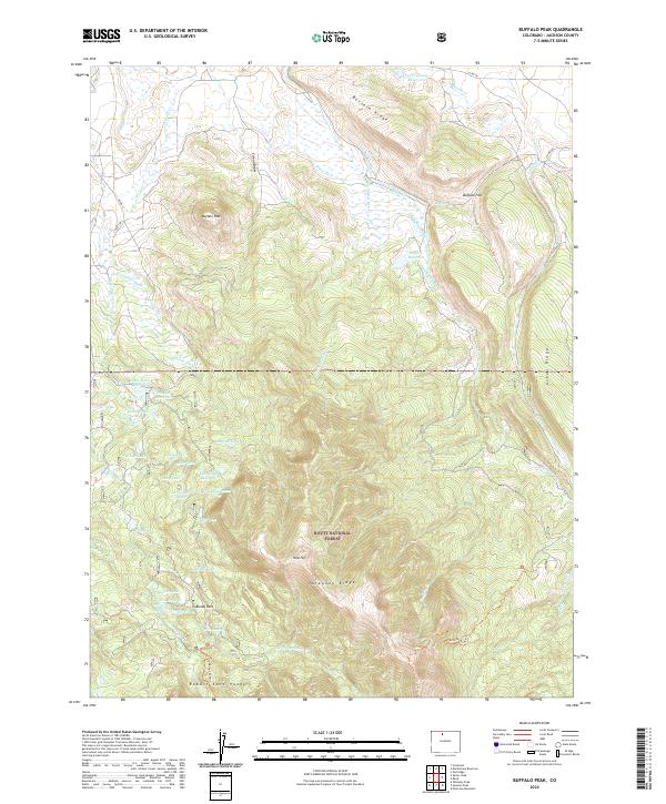USGS Topographic Map – Buffalo Peak