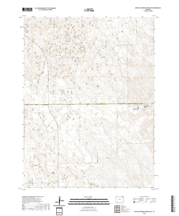 USGS Topographic Map – Buffalo Springs Ranch NW
