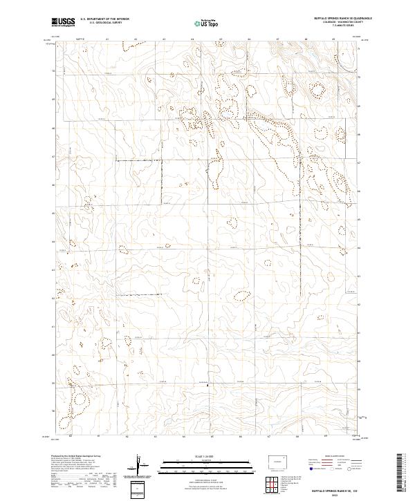 2022 Map of Buffalo Springs Ranch SE, 2022 Print
