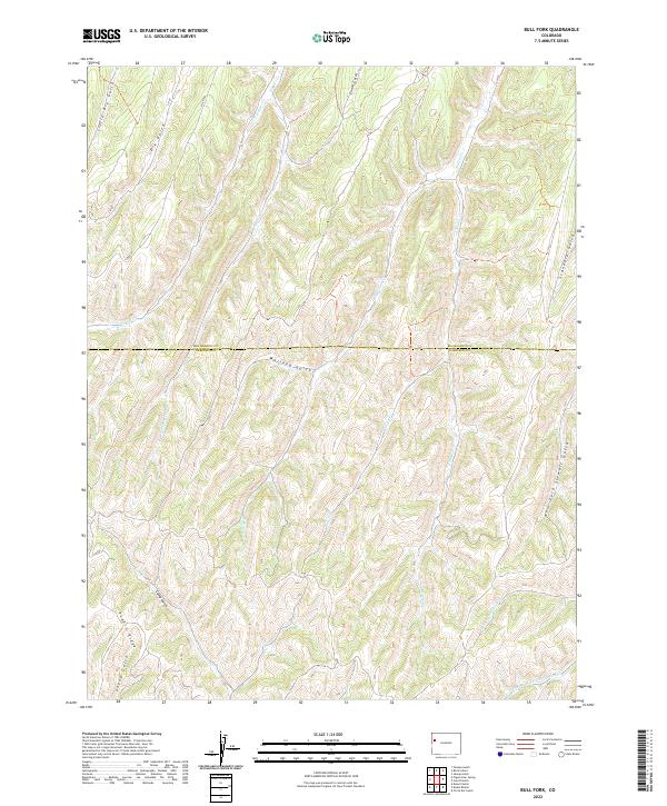 USGS Topographic Map – Bull Fork