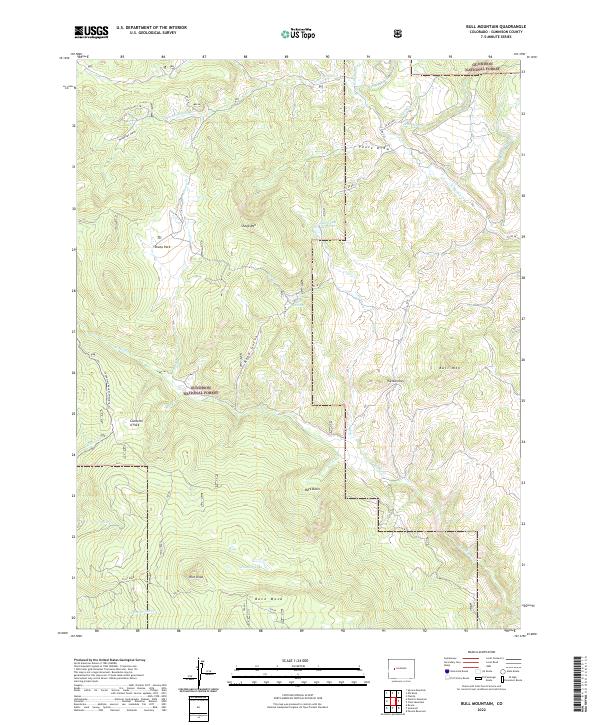 USGS Topographic Map – Bull Mountain