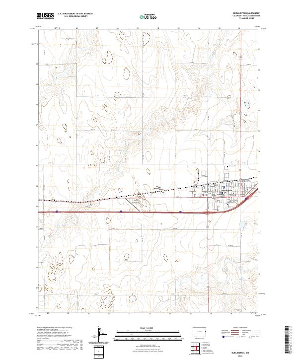 USGS Topographic Map – Burlington