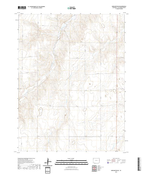 2022 Map of Burlington NE, 2022 Print