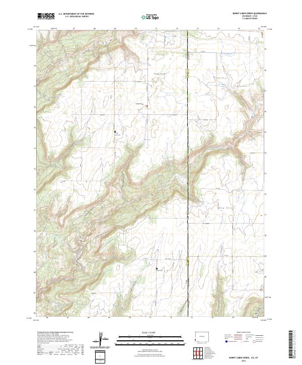 USGS Topographic Map – Burnt Cabin Creek