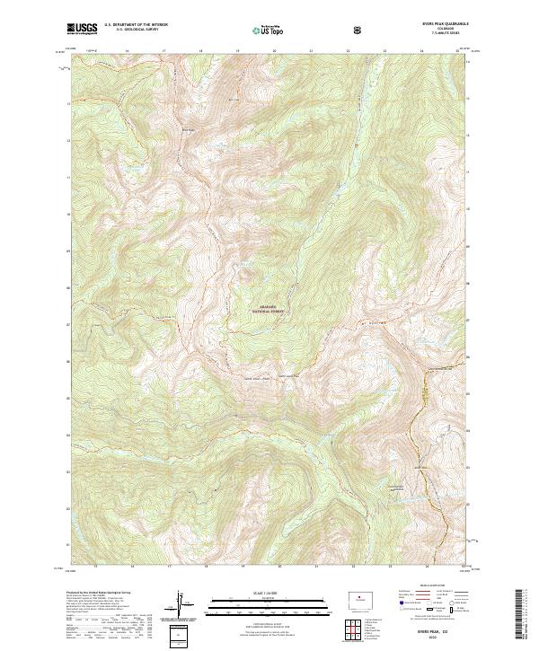 USGS Topographic Map – Byers Peak