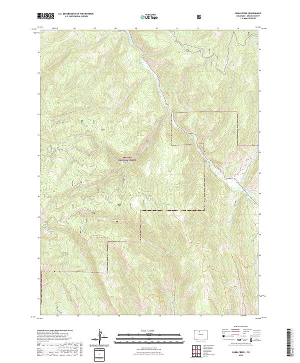 USGS Topographic Map – Cabin Creek
