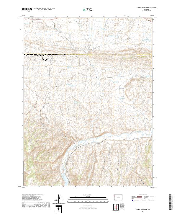 USGS Topographic Map – Cactus Reservoir