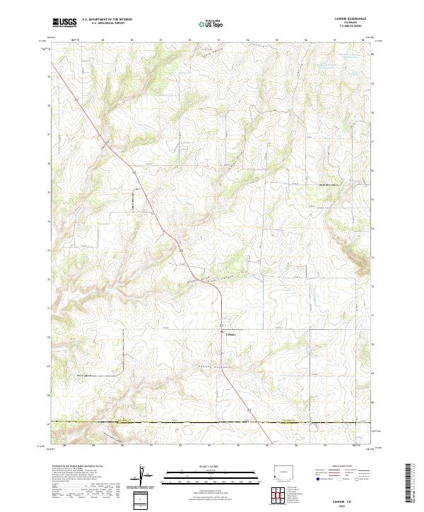 USGS Topographic Map – Cahone