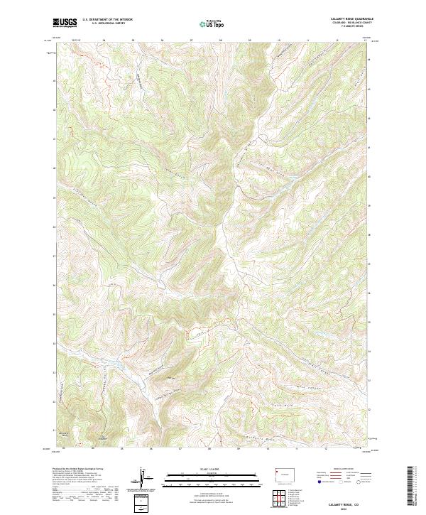 USGS Topographic Map – Calamity Ridge