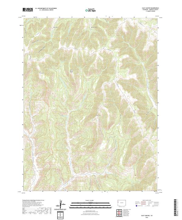 USGS Topographic Map – Calf Canyon