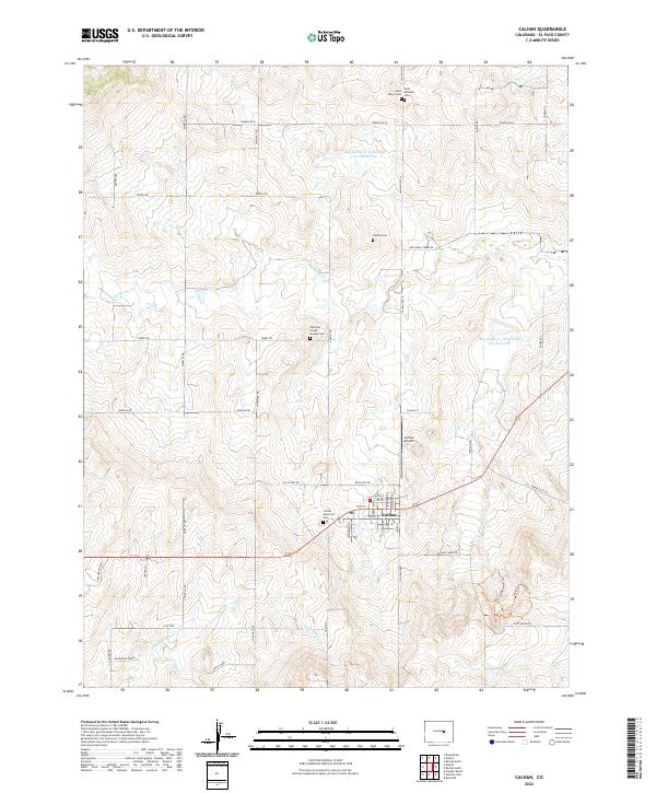 USGS Topographic Map – Calhan