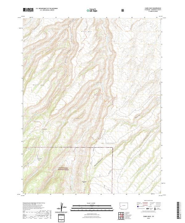 USGS Topographic Map – Camel Back