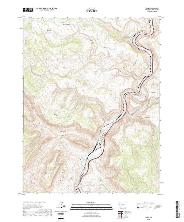 USGS Topographic Map – Cameo