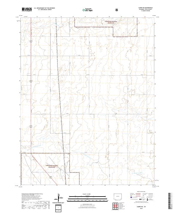 2022 Map of Campo NE, 2022 Print
