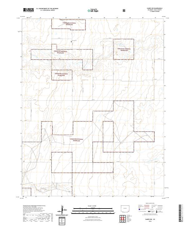 2022 Map of Campo NW, 2022 Print