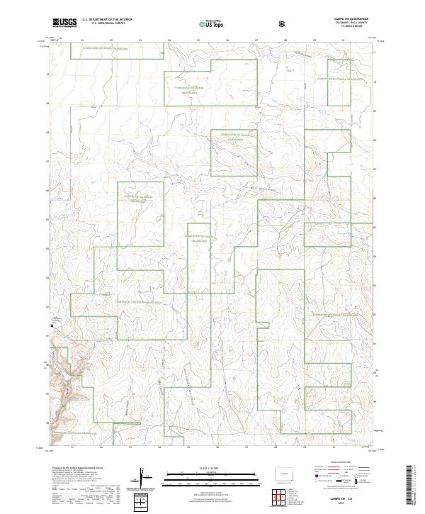 USGS Topographic Map – Campo SW