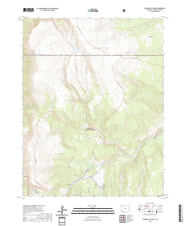 USGS Topographic Map – Cannibal Plateau