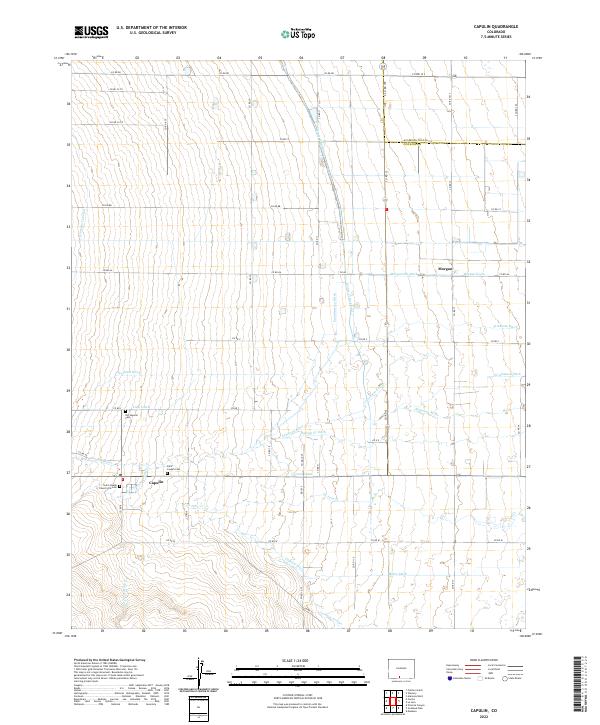 USGS Topographic Map – Capulin