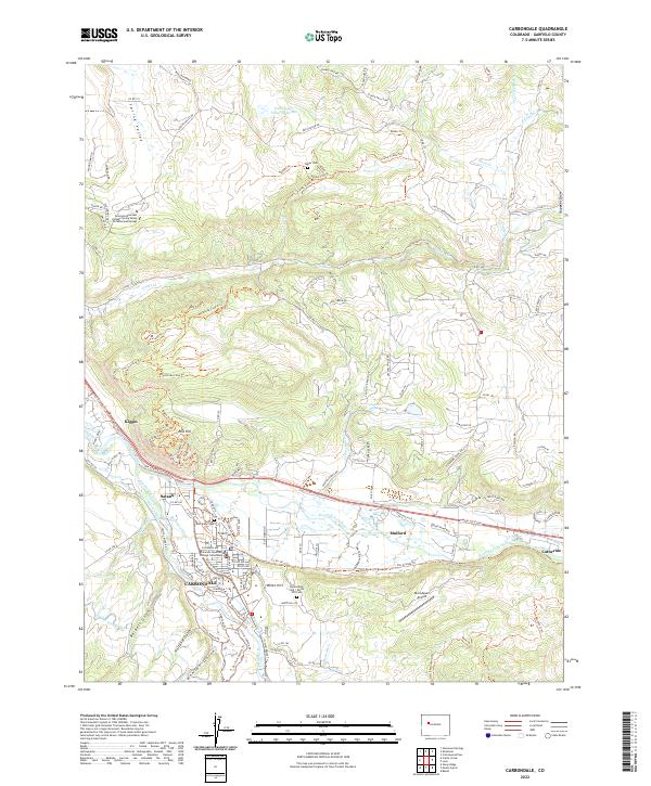 USGS Topographic Map – Carbondale