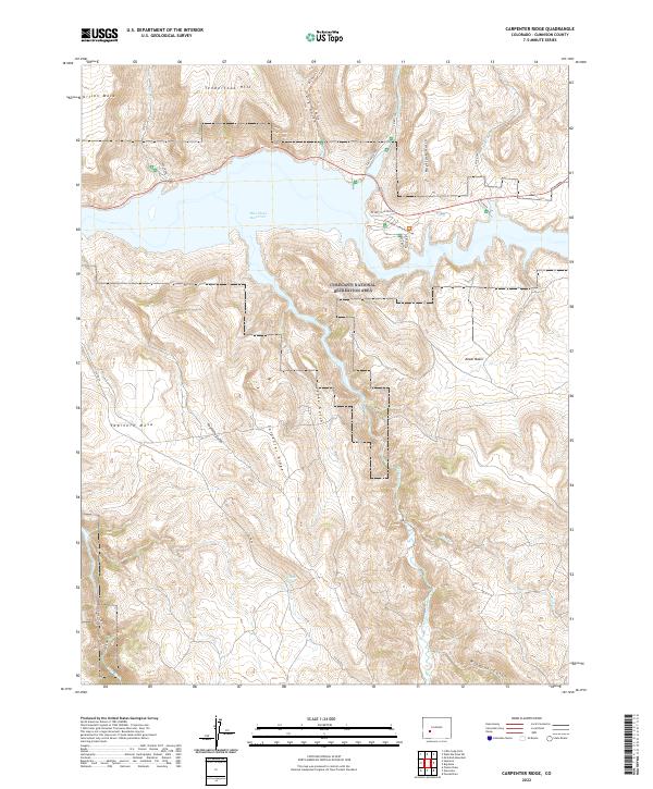 USGS Topographic Map – Carpenter Ridge