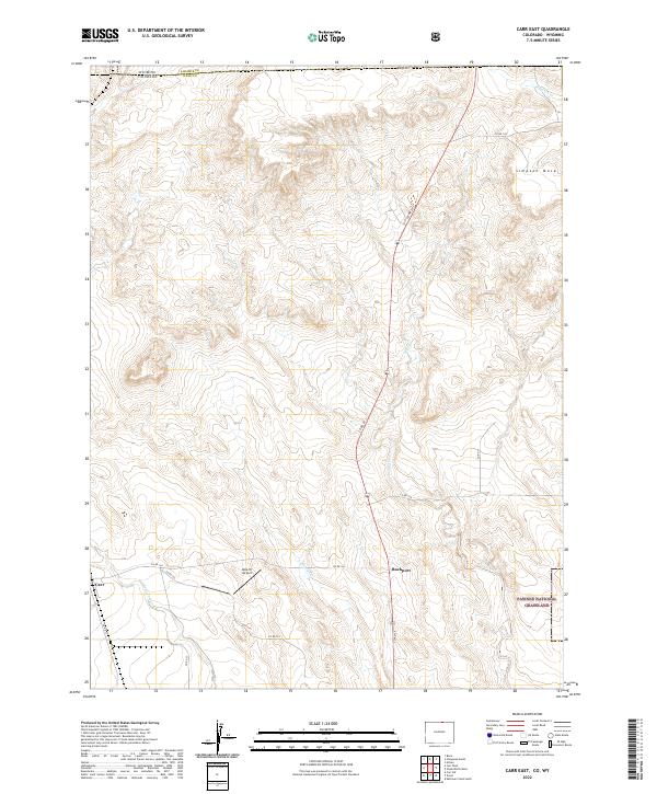 USGS Topographic Map – Carr East